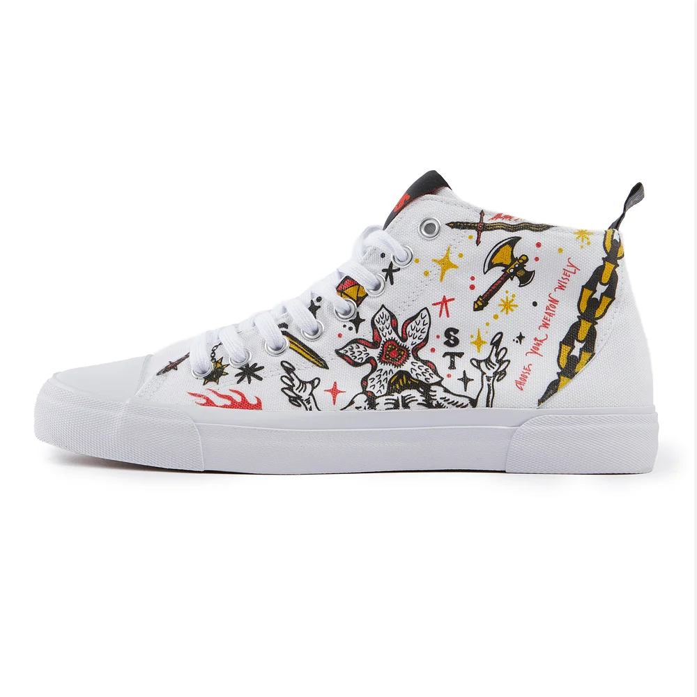 Akedo x Stranger Things Hellfire Club High Top - White - UK 3 / EU 35.5 / US Men's 3.5 / Women's 5 Image 1