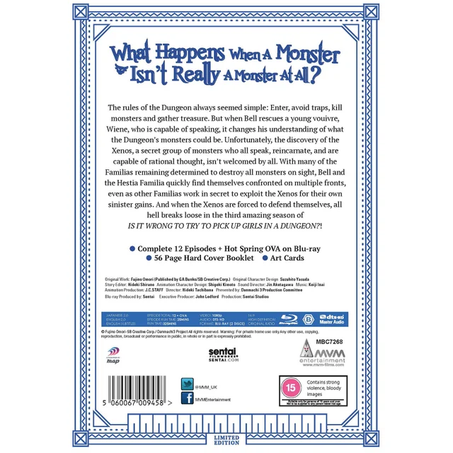 Is It Wrong To Pick Up Girls In A Dungeon S3 Collector's Edition