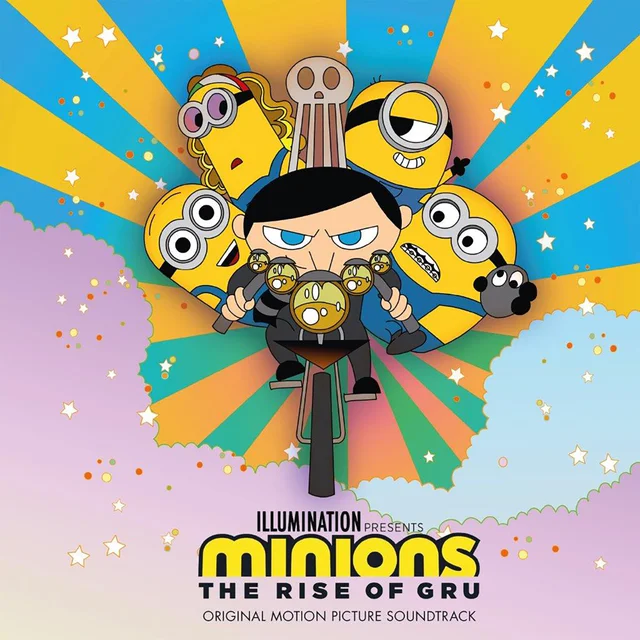 Minions: The Rise of Gru Limited Edition Yellow/Blue Swirl Vinyl 2LP