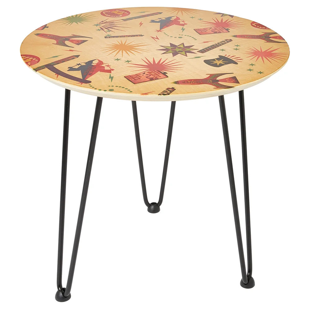 Decorsome x Harry Potter Special Icons Wooden Side Table - White Image 1