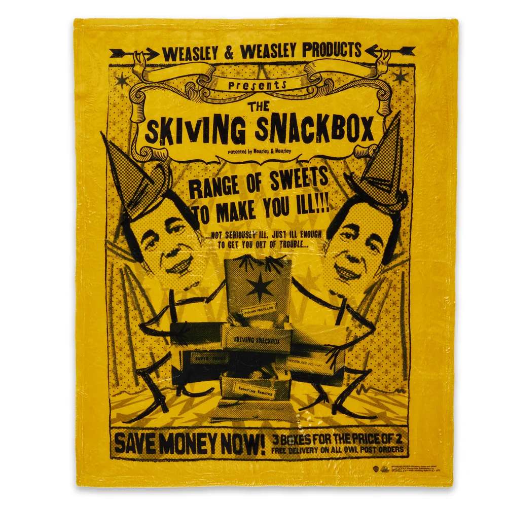 Decorsome x Harry Potter Skiving Fleece Blanket - M Image 1