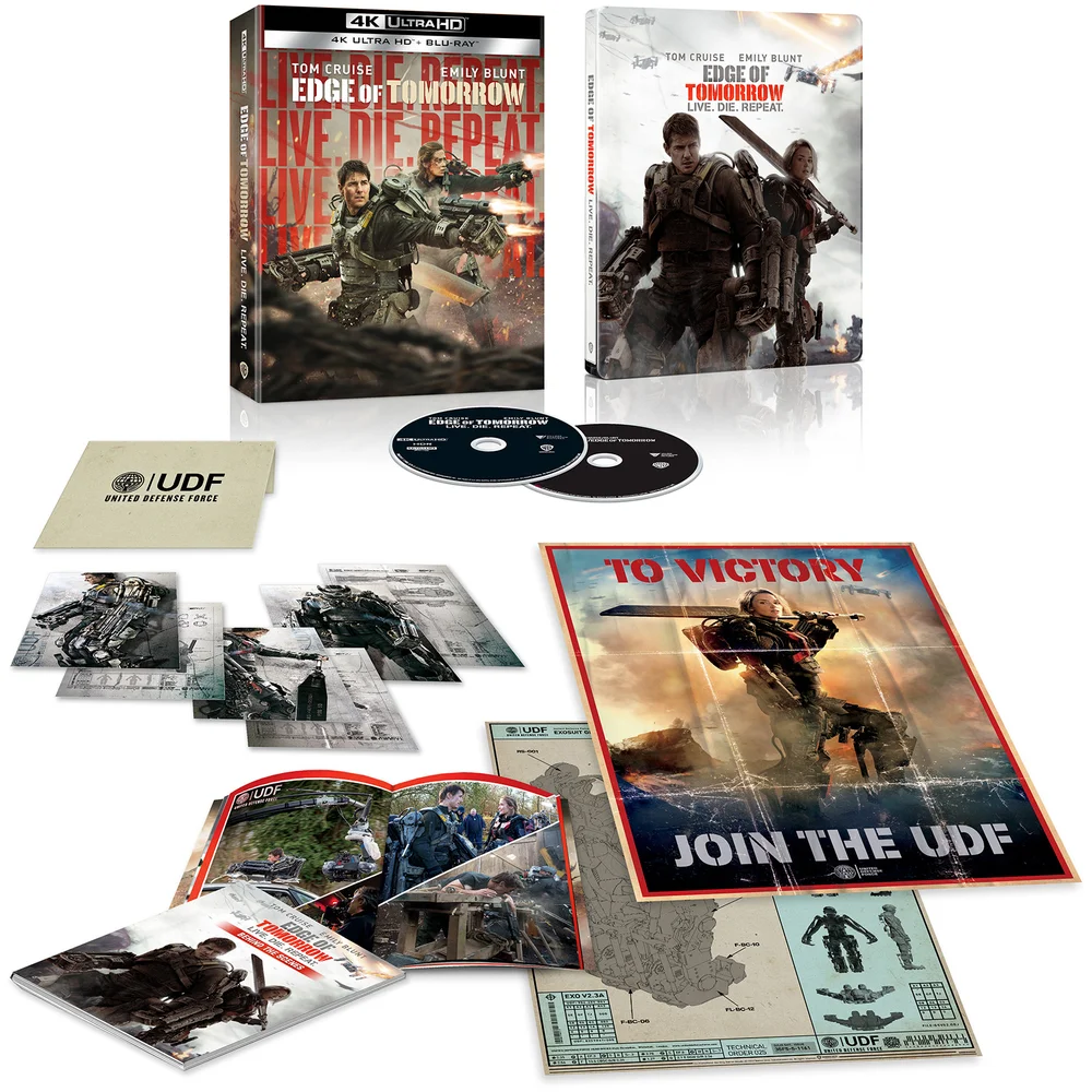 Edge of Tomorrow 4K Ultra HD Ultimate Collector's Edition Steelbook (includes Blu-ray) Image 1