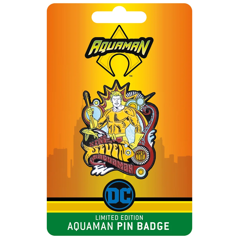 Fanattik Aquaman DC Comics Limited Edition Pin Badge Image 1