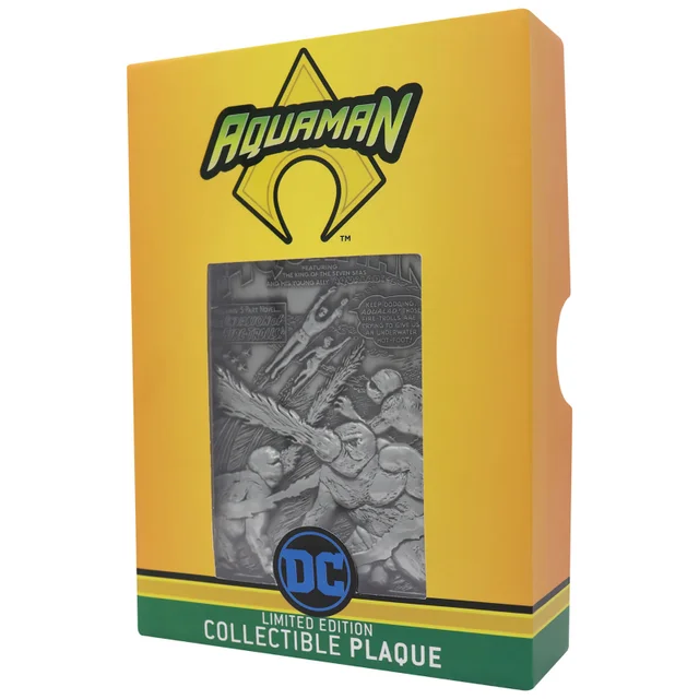Fanattik Aquaman DC Comics Limited Edition Collectible Ingot