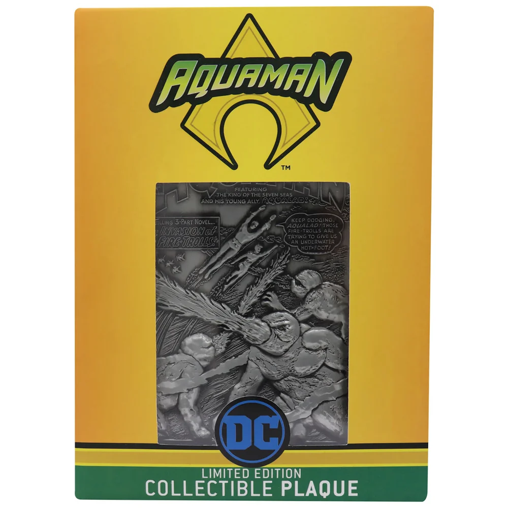 Fanattik Aquaman DC Comics Limited Edition Collectible Ingot Image 1