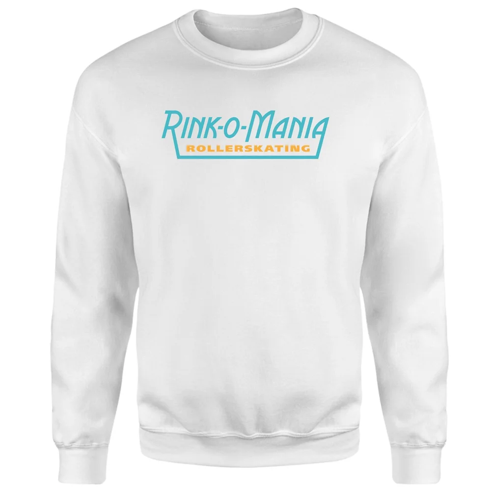 Stranger Things Rollerskating Sweatshirt - White - S Image 1