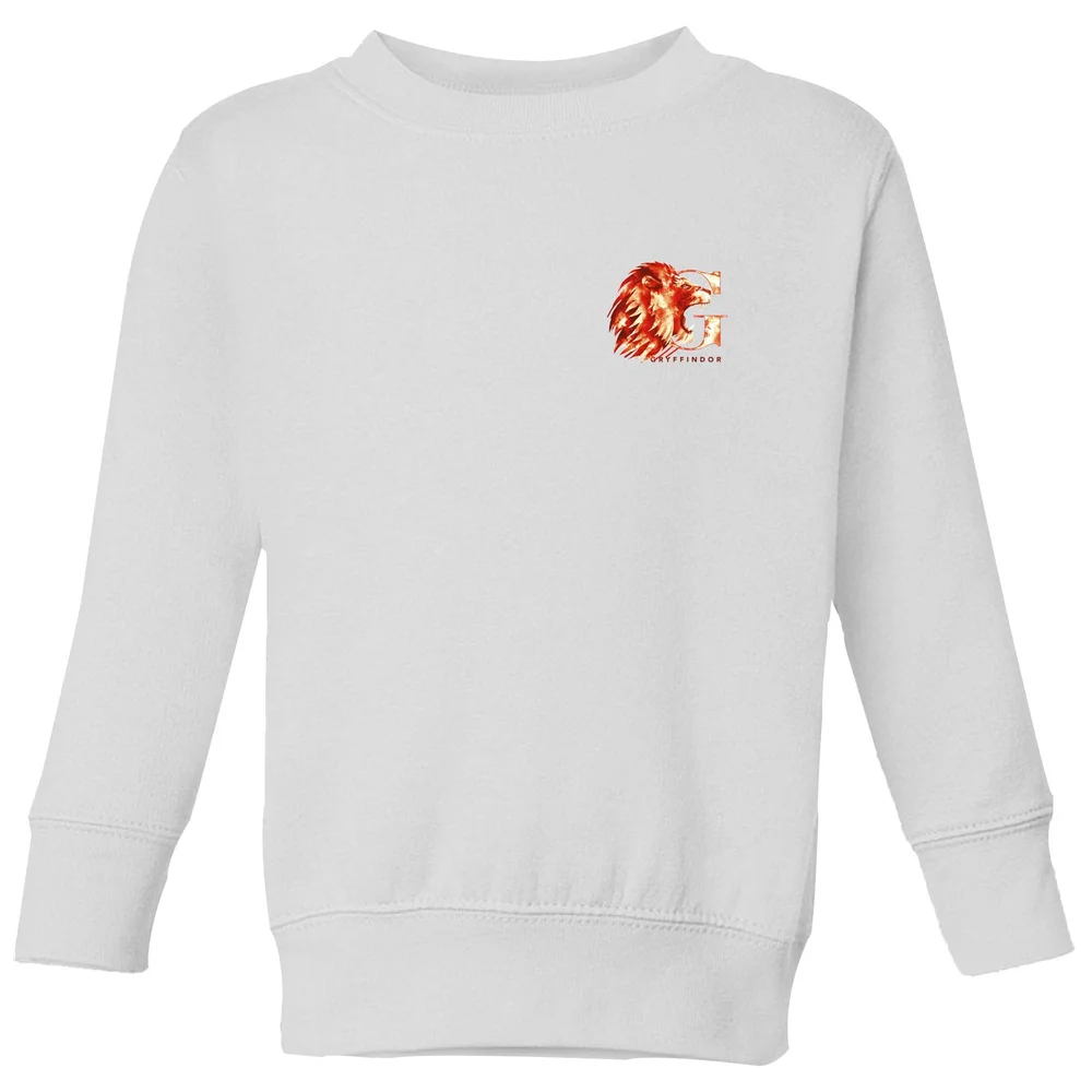 Harry Potter Gryffindor Kids' Sweatshirt - White - 11-12 Years Image 1