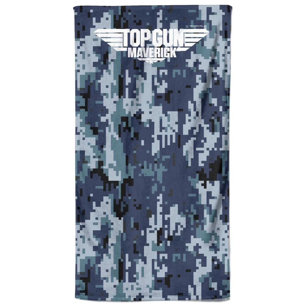 Top Gun Maverick Pixel Camo Beach Towel Image 1
