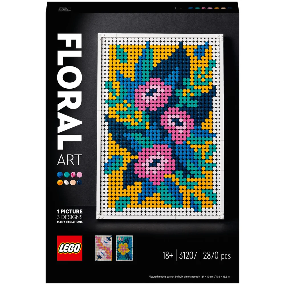 LEGO ART Floral Art 3in1 Flowers Crafts Set, Wall Decor (31207) Image 1