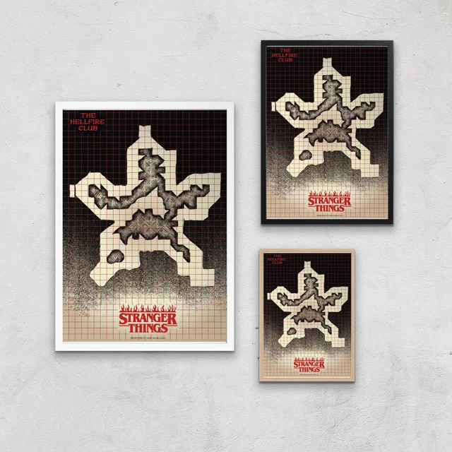 Stranger Things Map Giclee Art Print