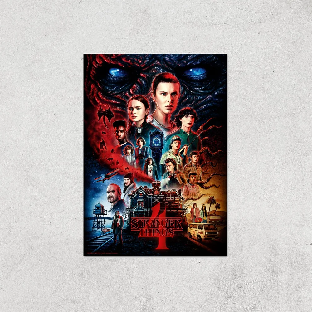 Stranger Things Composition Giclee Art Print - A4 - Print Only Image 1