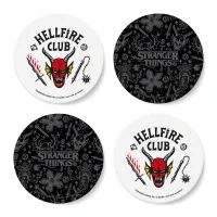 Stranger Things Hellfire Club Round Coaster Set - undefined undefined