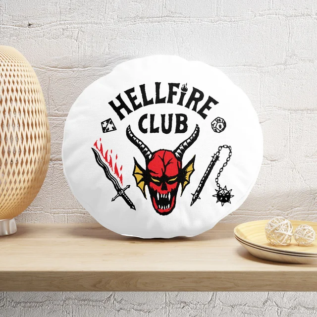 Stranger Things Hellfire Club Round Cushion