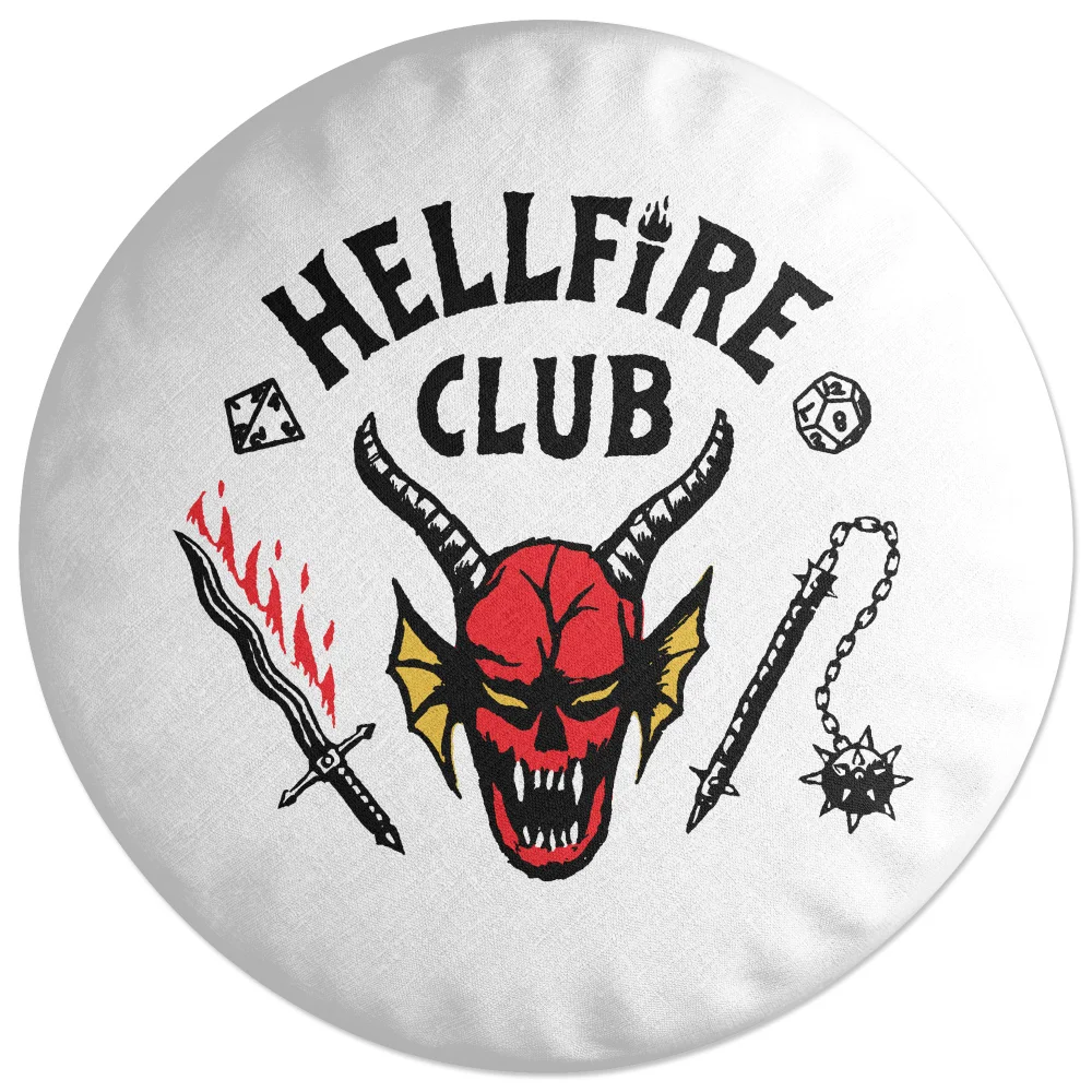 Stranger Things Hellfire Club Round Cushion Image 1
