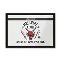 Stranger Things Welcome To The Hellfire Club Entrance Mat - undefined undefined