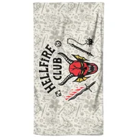Stranger Things Hellfire Club Beach Towel - undefined undefined