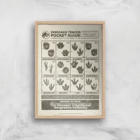 Jurassic World Dino Tracks Pocket Guide Giclee Art Print