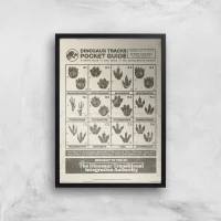 Jurassic World Dino Tracks Pocket Guide Giclee Art Print