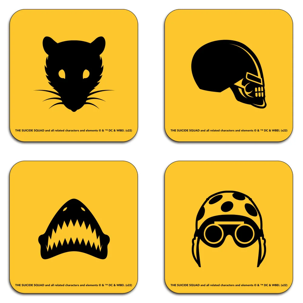 Suicide Squad Icons Coaster Set Image 1