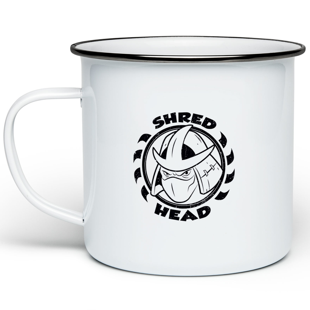 Teenage Mutant Ninja Turtles Shred Head Enamel Mug - White Image 1
