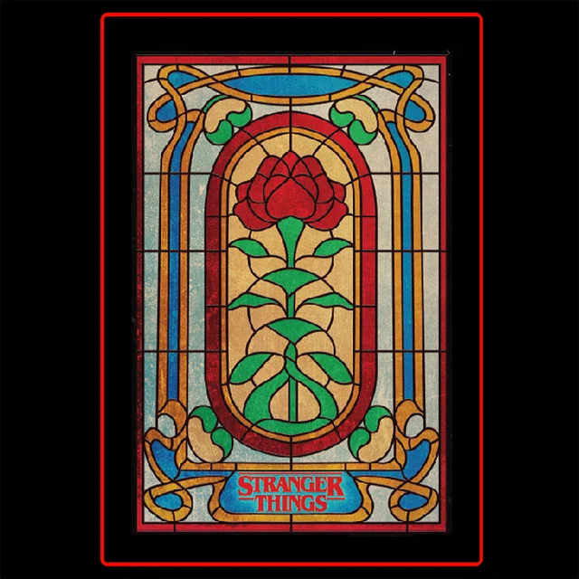 DUST! Stranger Things Season 4 - Creel House Window Backlit Poster - Zavvi Exclusive