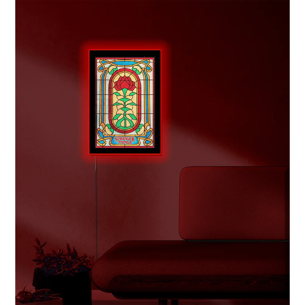 DUST! Stranger Things Season 4 - Creel House Window Backlit Poster - Zavvi Exclusive Image 1