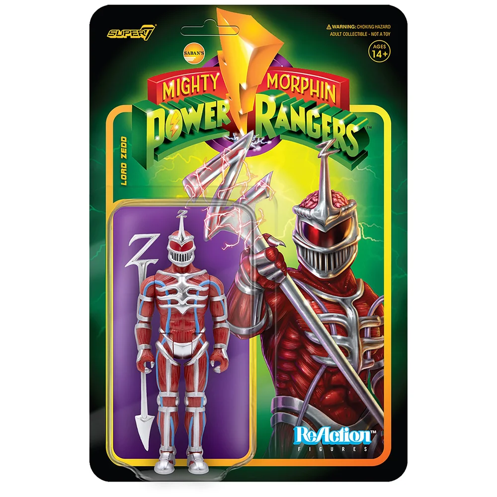 Super7 Mighty Morphin' Power Rangers Reaction Figure - Lord Zedd Image 1