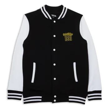 Duke Nukem Kicking Ass Since 1991 Embroidered Varsity Jacket - Black/White