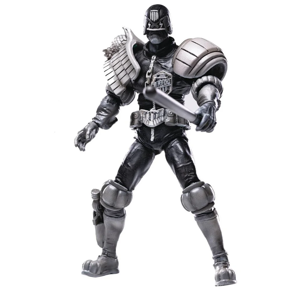 Hiya Toys Judge Dredd Exquisite Mini 1:18 Scale Figure - Black and White Judge Dredd Image 1