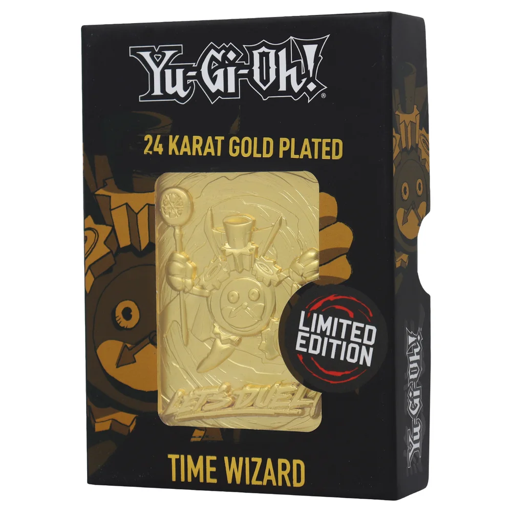 Yu Gi Oh! Limited Edition 24K Gold Plated Collectible Time Wizard by Fanattik Image 1
