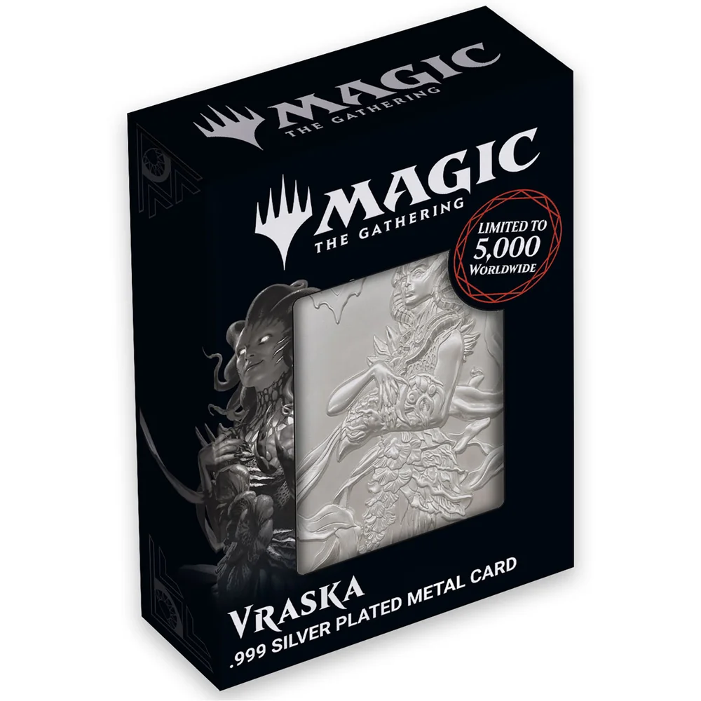 Magic the Gathering Limited Edition .999 Silver Plated Vraska Metal Collectible by Fanattik Image 1