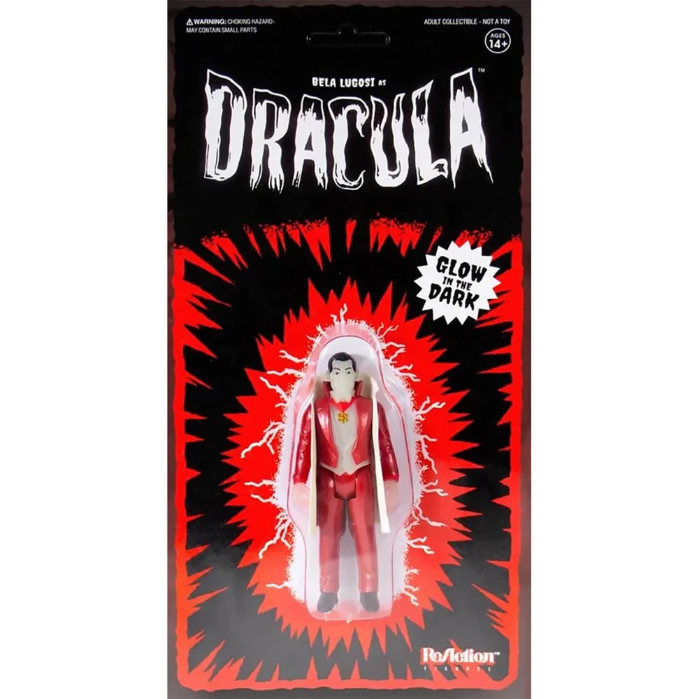 ReAction - 3.75 Inch Action Figure: Universal Monsters / New Series 2 - Dracula (Glow Version) Image 1