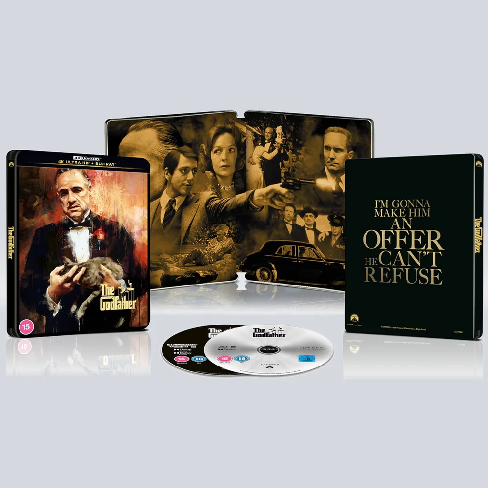 The Godfather 4K Ultra HD Steelbook (Includes Blu-ray) Image 1