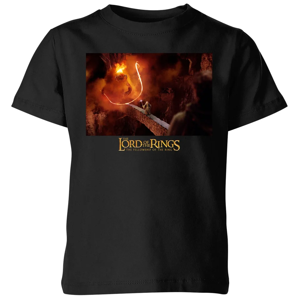 Lord Of The Rings You Shall Not Pass Kids' T-Shirt - Black - 3-4 Years Image 1