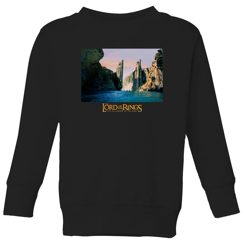 Lord Of The Rings Argonath Kids' Sweatshirt - Black - 3-4 Years Image 1