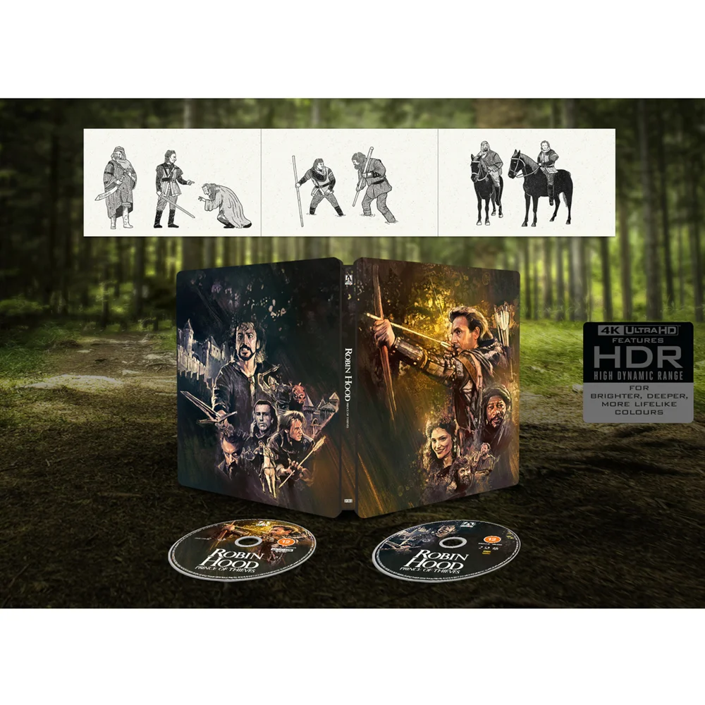 Robin Hood: Prince of Thieves Zavvi Exclusive Limited Edition 4K Ultra HD Steelbook (includes Blu-ray) Image 1