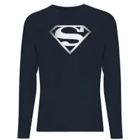 DC Originals Superman Spot Logo Men's Long Sleeve T-Shirt - Navy - undefined undefined