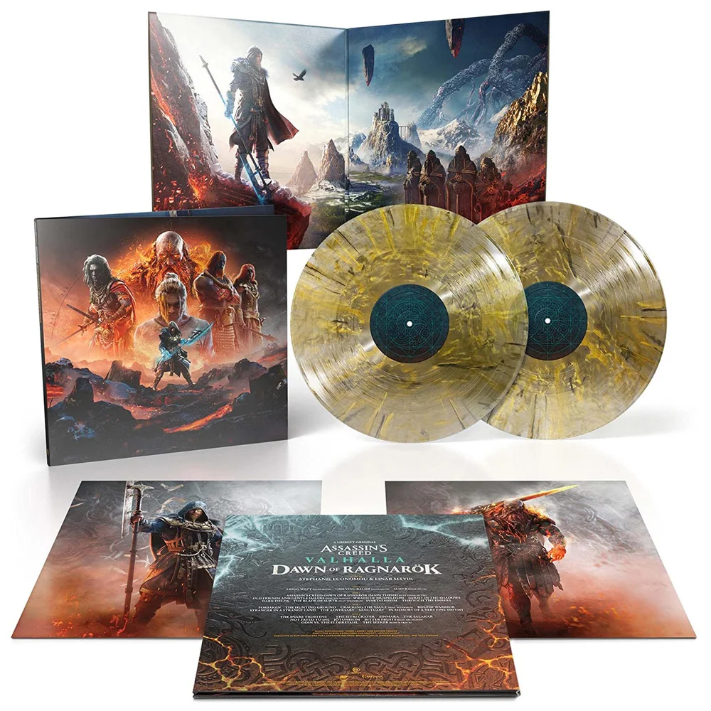 Assassin’s Creed Valhalla: Dawn Of Ragnarok 2LP (Gold with Yellow Splatter Vinyl) Image 1