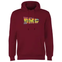 Back To The Future Classic Logo Hoodie - Burgundy