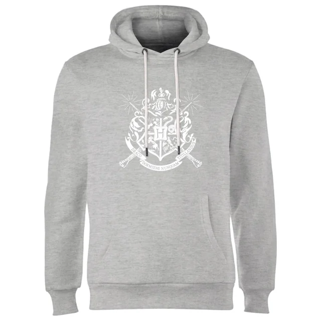 Harry Potter Hogwarts House Crest Hoodie - Grey