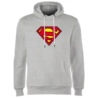Official Superman Shield Hoodie - Grey - undefined undefined