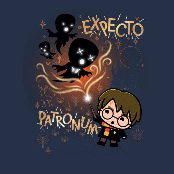 Harry Potter Kids Expecto Patronum Hoodie - Navy