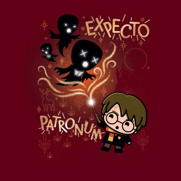 Harry Potter Kids Expecto Patronum Hoodie - Burgundy
