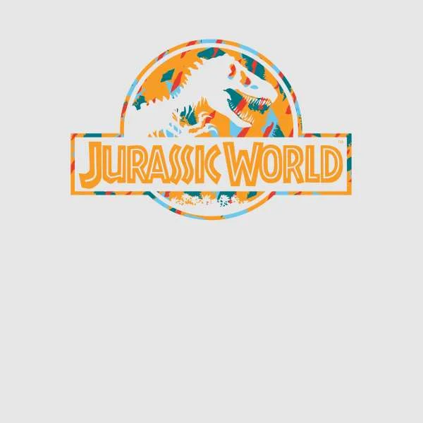 Jurassic Park Logo Tropical Hoodie - Grey