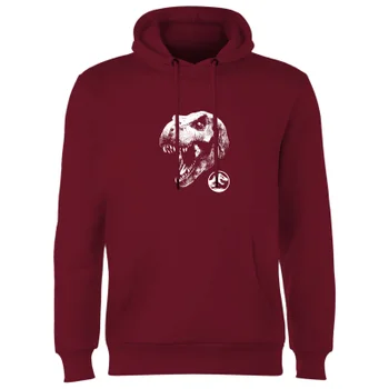 Jurassic Park T Rex Hoodie - Burgundy