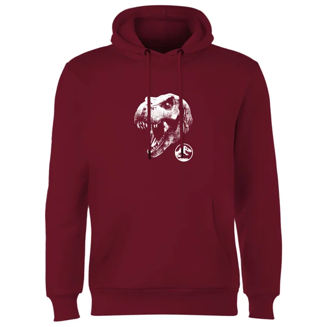 Jurassic Park T Rex Hoodie - Burgundy