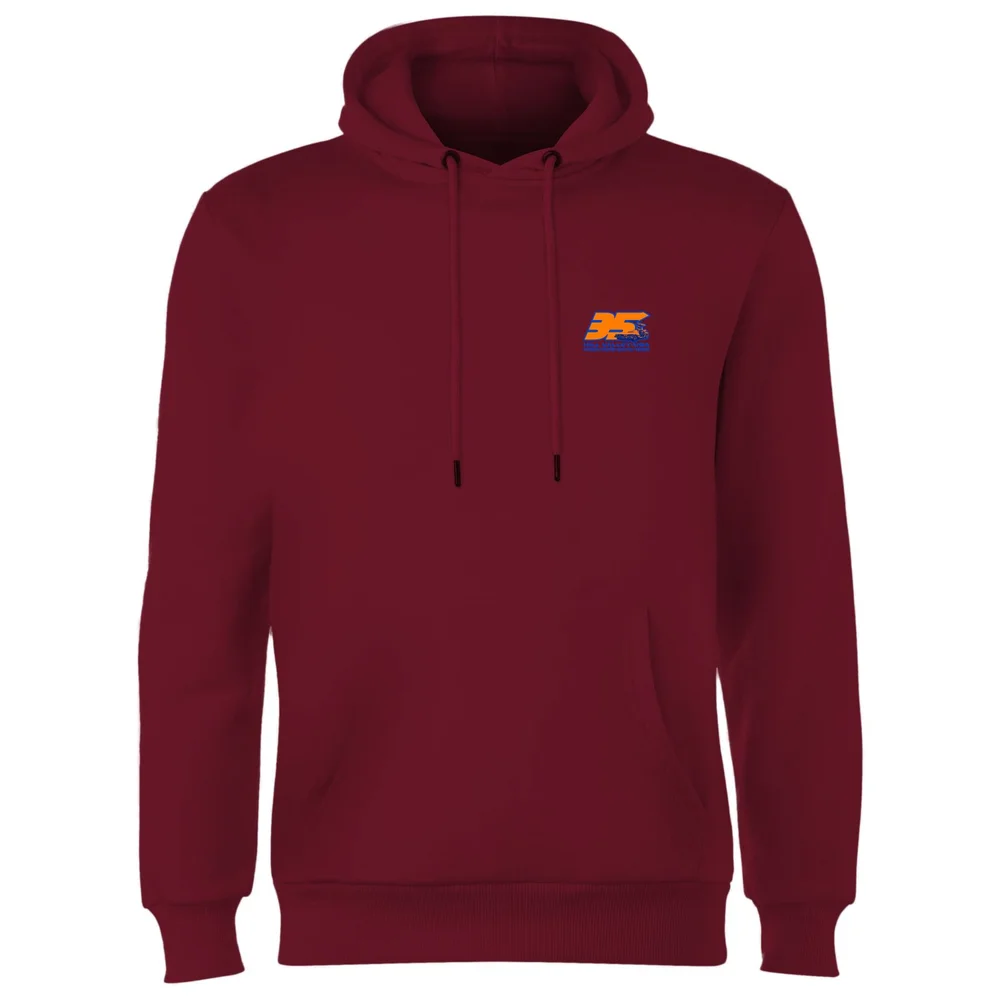 Back To The Future 35 Hill Valley Front Hoodie - Burgundy - S Image 1