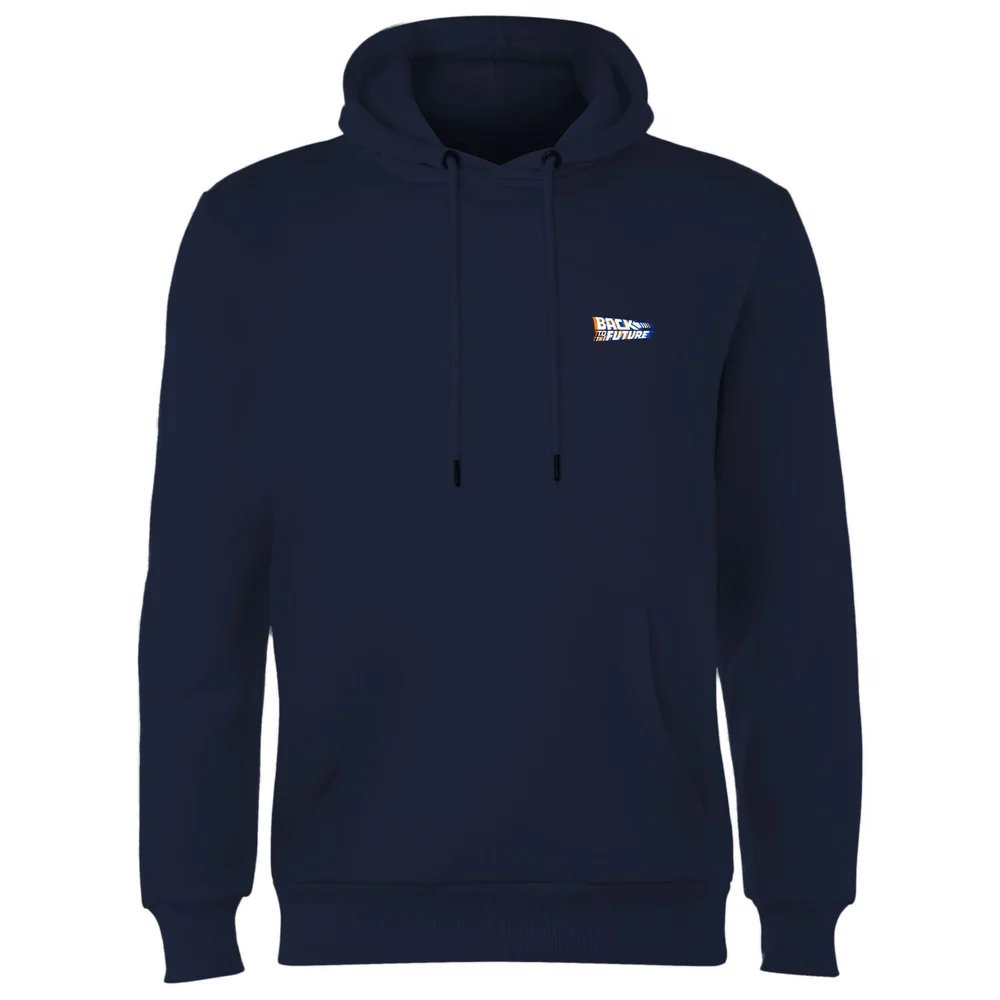 Back To The Future Hoodie - Navy - S Image 1