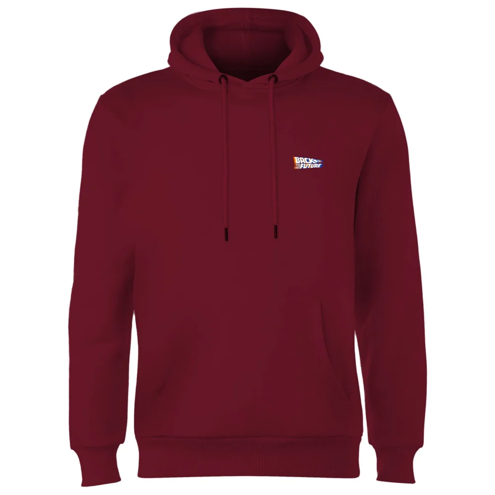 Back To The Future Hoodie - Burgundy - S Image 1