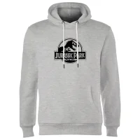 Jurassic Park Logo Hoodie - Grey - undefined undefined